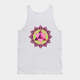 Merkaba with Flower of Life Tank Top